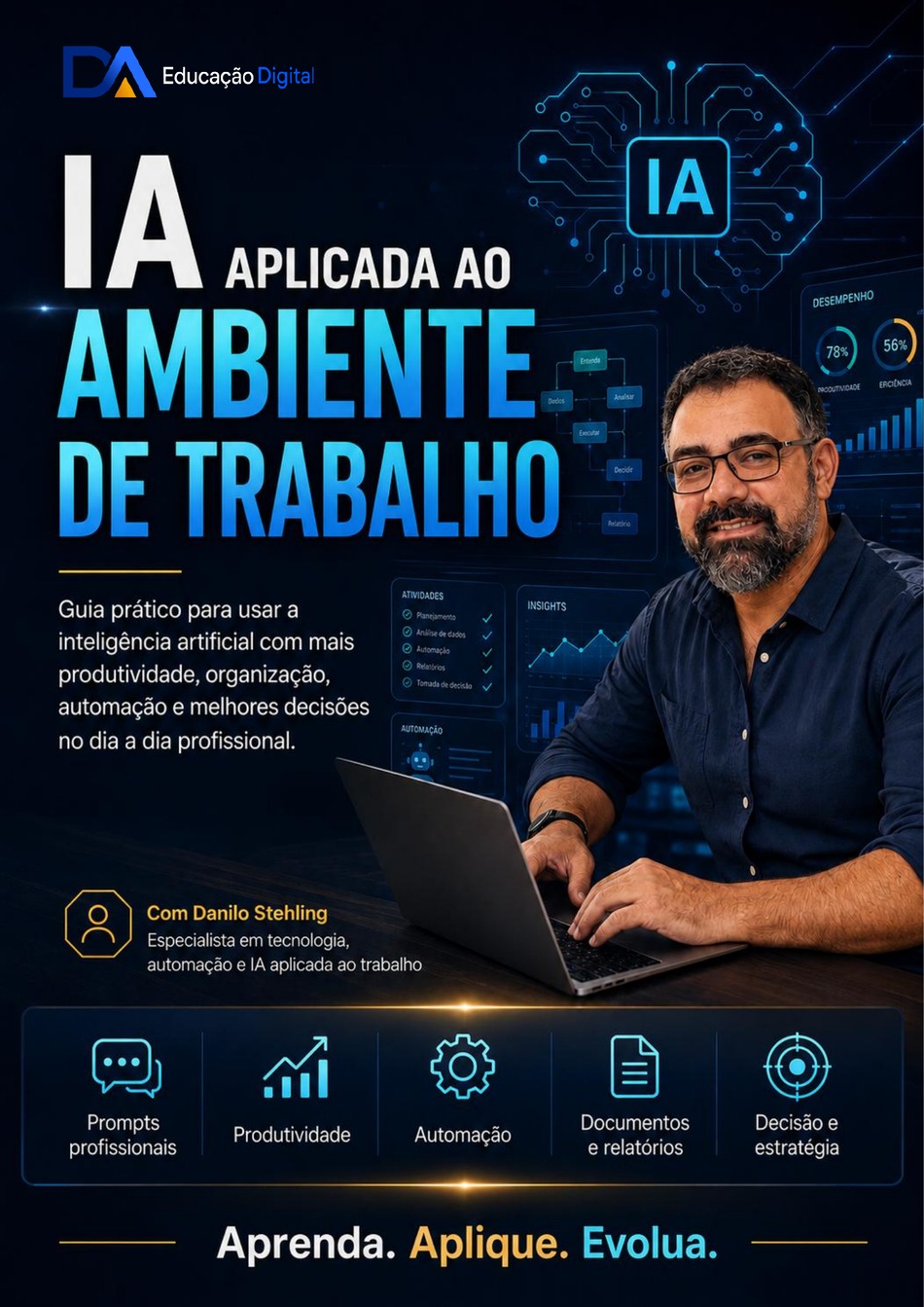 Capa do Guia IA Aplicada ao Ambiente de Trabalho